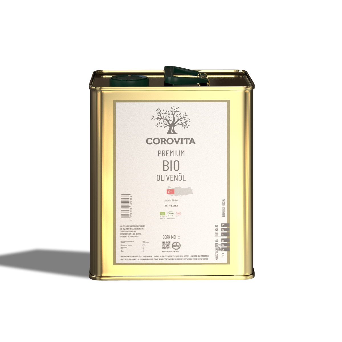 Bio-Olivenöl Sparpaket 40 Liter im Kanister von Corovita