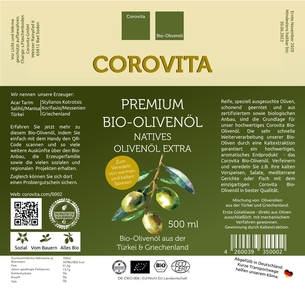 
                  
                    Laden Sie das Bild in den Galerie-Viewer, Bio-Olivenöl aus Türkei &amp;amp; Griechenland
                  
                